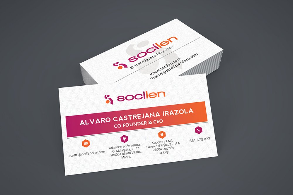 Socilen tarjeta de visita