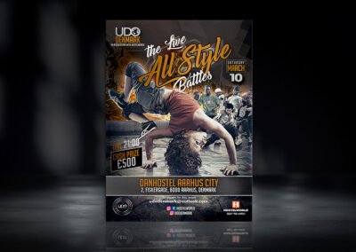 The Live all Style Battles Flyer | UDO Denmark