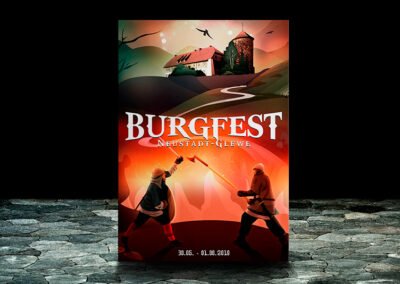 Burgfest | Minimalist Artwork