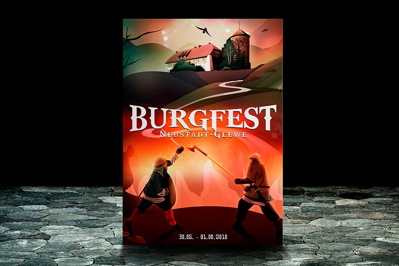 Burgfest | Minimalist Artwork