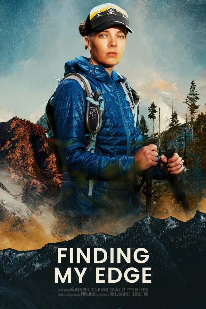 Finding My Edge movie poster: a lone hero framed against the mountains