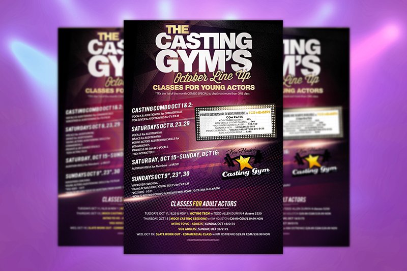 The Casting Gym’s October Lineup