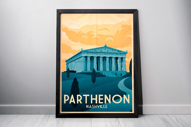 Parthenon, Nashville | Minimalist Artwork