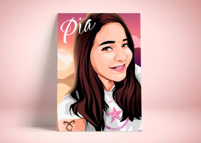 Illustrated portrait | Pia